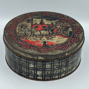 Vintage Valley Brooks Farm Fruit Cake Tin with Embossed Cover